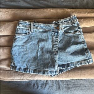 Light Wash Denim Skort